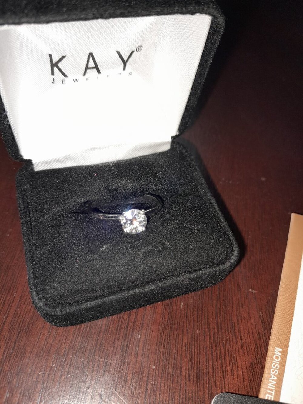 1CT Moissanite Engagement Ring